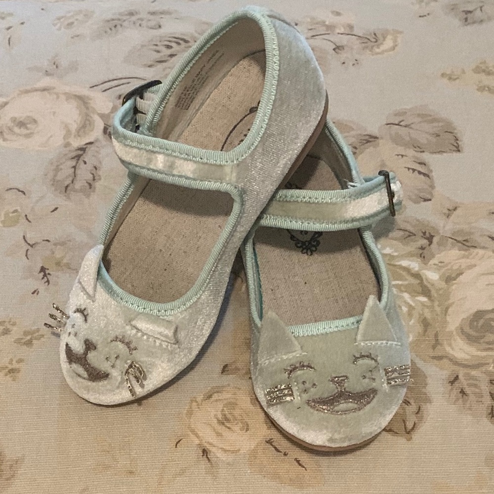 Joyfolie Ellie Cat Mint Velvet Mary Jane Shoes